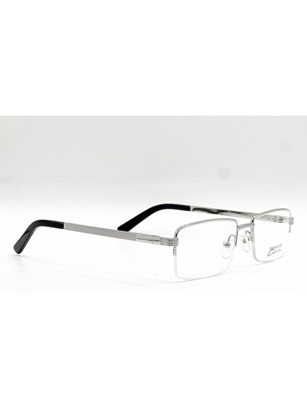 Signature Collection 1132 Silver Authentic Eyeglasses 55-19-140 - Picture 4 of 5